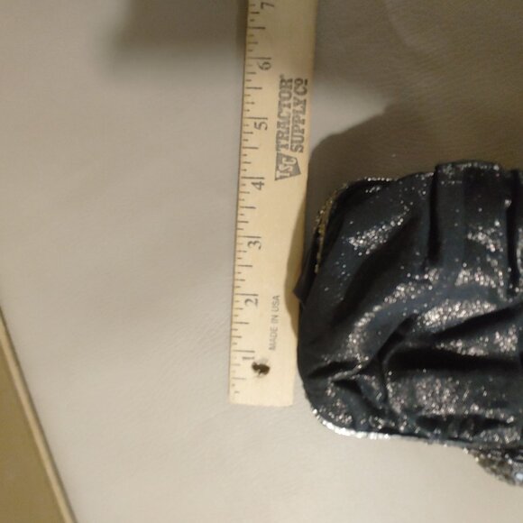 Clara Kasavina Handmade Black Satin & Rhinestone Evening Bag - Picture 4 of 10